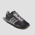 Load image into Gallery viewer, Adidas Country X Always Skate Shoes Core Black / Purple / Silver Metallic