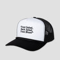 Load image into Gallery viewer, Jenkem Front Blunt Trucker Hat White / Black