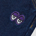 Load image into Gallery viewer, Krooked Eyes Denim Twill Pant Dark Rinse Denim