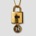 Load image into Gallery viewer, HUF Lock & Key Pendant Gold