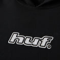 Load image into Gallery viewer, HUF Logo Applique Hooded Fleece Black