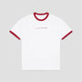 Last Resort AB Signature Ringer T-Shirt White / Old Red