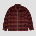 Load image into Gallery viewer, HUF Megablast Plaid Jacket Berry
