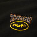 Load image into Gallery viewer, HUF x Thrasher Meltdown Heavyweight Hoodie Washed Black