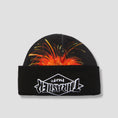 Load image into Gallery viewer, HUF x Thrasher Meltdown Reversible Beanie Black