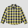 Load image into Gallery viewer, Nike SB Longsleeve Flannel Shirt Midnight Navy / Speed Yellow