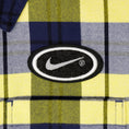 Load image into Gallery viewer, Nike SB Longsleeve Flannel Shirt Midnight Navy / Speed Yellow