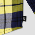 Load image into Gallery viewer, Nike SB Longsleeve Flannel Shirt Midnight Navy / Speed Yellow