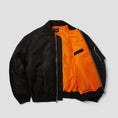 Load image into Gallery viewer, HUF Olympia Flight Jacket Black