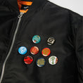 Load image into Gallery viewer, HUF Olympia Flight Jacket Black