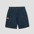 Load image into Gallery viewer, HUF Oval Denim Cargo Short Indigo