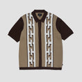 Load image into Gallery viewer, HUF Pillar Shortsleeve Knit Sweater Brown