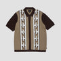 HUF Pillar Shortsleeve Knit Sweater Brown