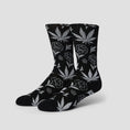 Load image into Gallery viewer, HUF Plantlife Porcelain Sock Black