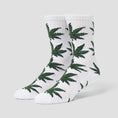Load image into Gallery viewer, HUF Plantlife Shadow Sock White / Green