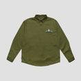 Load image into Gallery viewer, Passport Thistle Embroidery AG Longsleeve Shirt Moss
