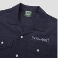 Load image into Gallery viewer, Passport Webbed Bed Packers Shirt Navy