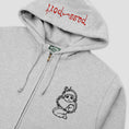 Load image into Gallery viewer, Passport Webbed Bed Zip Hoodie Ash