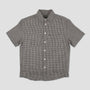 Passport Workers Check Shortsleeve Shirt Black