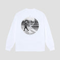 Load image into Gallery viewer, Polar Fill Logo Klez Crossing Longsleeve T-Shirt White