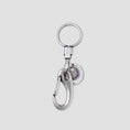 Load image into Gallery viewer, Polar Hook Key Ring Brushed Silver