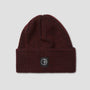 Polar Lines Merino Beanie Wine / Navy