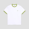 Load image into Gallery viewer, Polar Ringer T-Shirt White / Peridot
