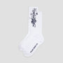 Polar Tribal Long Rib Socks White / Navy