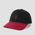 Load image into Gallery viewer, Polar Sai Stroke Logo Cap Black / Redcurrant