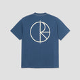 Load image into Gallery viewer, Polar Stroke Logo Contrast T-Shirt Grey Blue