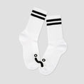 Load image into Gallery viewer, Polar Happy Sad Classic Socks White / Black
