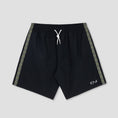 Load image into Gallery viewer, Polar Skate Co Swim Shorts Square Stripe Black / Jade Green
