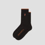 Polar No Complies Forever Business Socks Black / Caramel