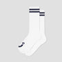 Polar Happy Sad Rib Socks Long White / Navy