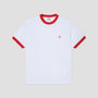 Polar Ringer T-Shirt White / Red
