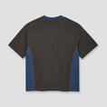 Load image into Gallery viewer, Polar Surf Panel T-Shirt Dirty Black / Grey Blue