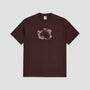 Polar Metal Logo T-Shirt Washed Bordeaux