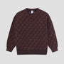 Polar George P Pattern Sweater Navy / Orange
