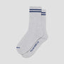 Polar Rib 2 Stripes Socks Heather Grey / Blue