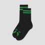 Polar Rib Happy Sad Socks Black / Green