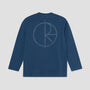 Polar Steve Stroke Logo Longsleeve T-Shirt Space Blue
