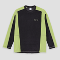 Load image into Gallery viewer, Polar Grid Fleece Sweater Black / Chartreuse