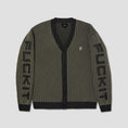 Load image into Gallery viewer, HUF Repeater Cardigan Asphalt