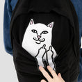Load image into Gallery viewer, RIPNDIP Lord Nermal Velcro Hands Backpack Black