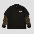 Load image into Gallery viewer, HUF Shadows Longsleeve Work Shirt Black
