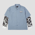 Load image into Gallery viewer, HUF Shadows Longsleeve Work Shirt Light Blue