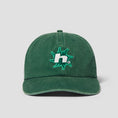 Load image into Gallery viewer, HUF Sol Denim 6 Panel CV Washed Hat Forest Green