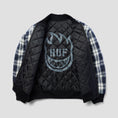 Load image into Gallery viewer, HUF x Spitfire Reversible Plaid Jacket Navy / Black