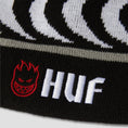 Load image into Gallery viewer, HUF x Spitfire Skull Beanie Black