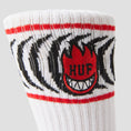 Load image into Gallery viewer, HUF x Spitfire Spiral Sock White